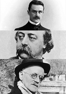 Gustave Flaubert, James Joyce y Thomas Mann
