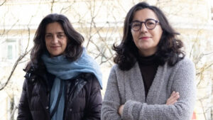 Foto de Beatriz y Silvia, editoras de Jon Fosse